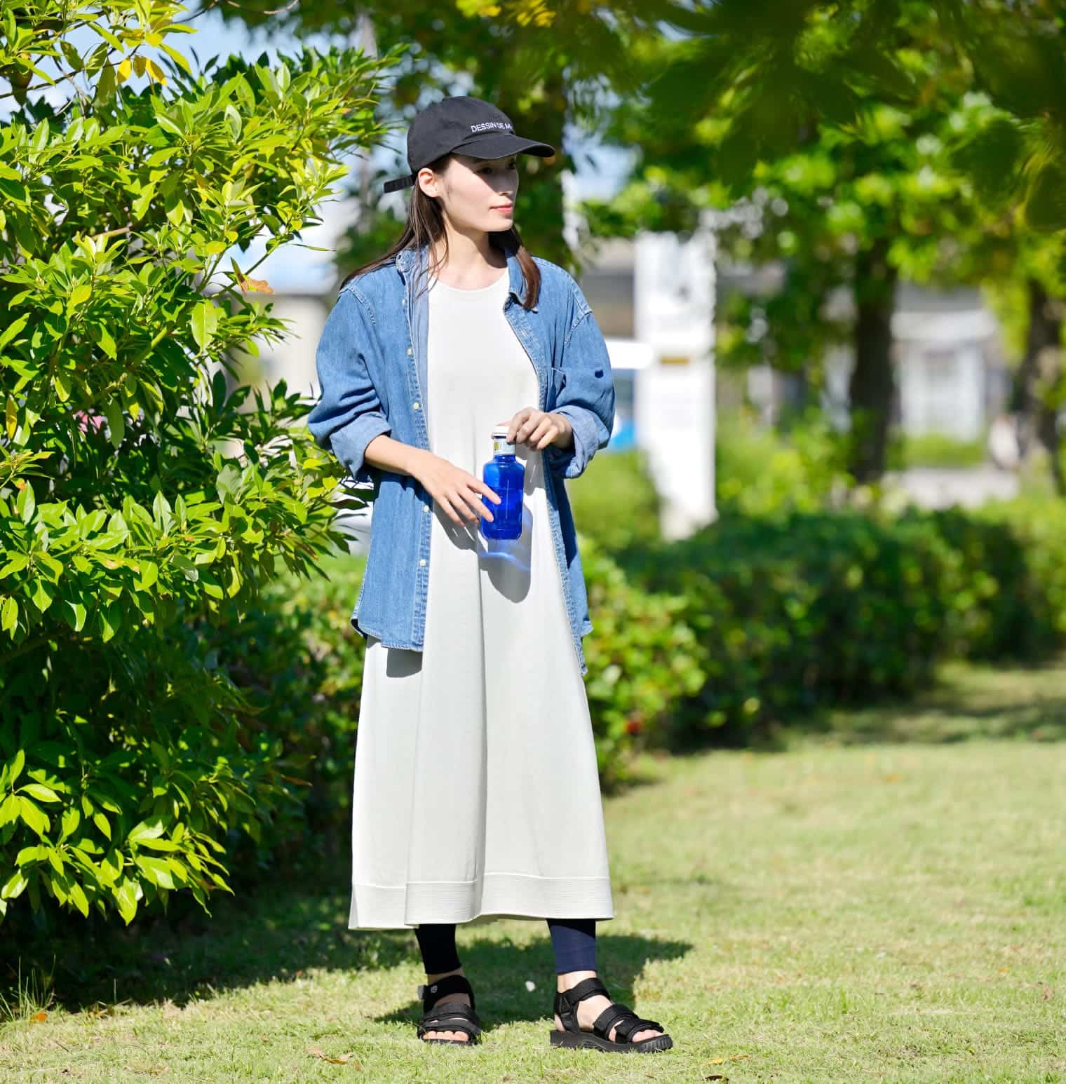 あしをつつむ / おなかを守るハラマキ付き リブ編みレギンス なめらかレーヨン