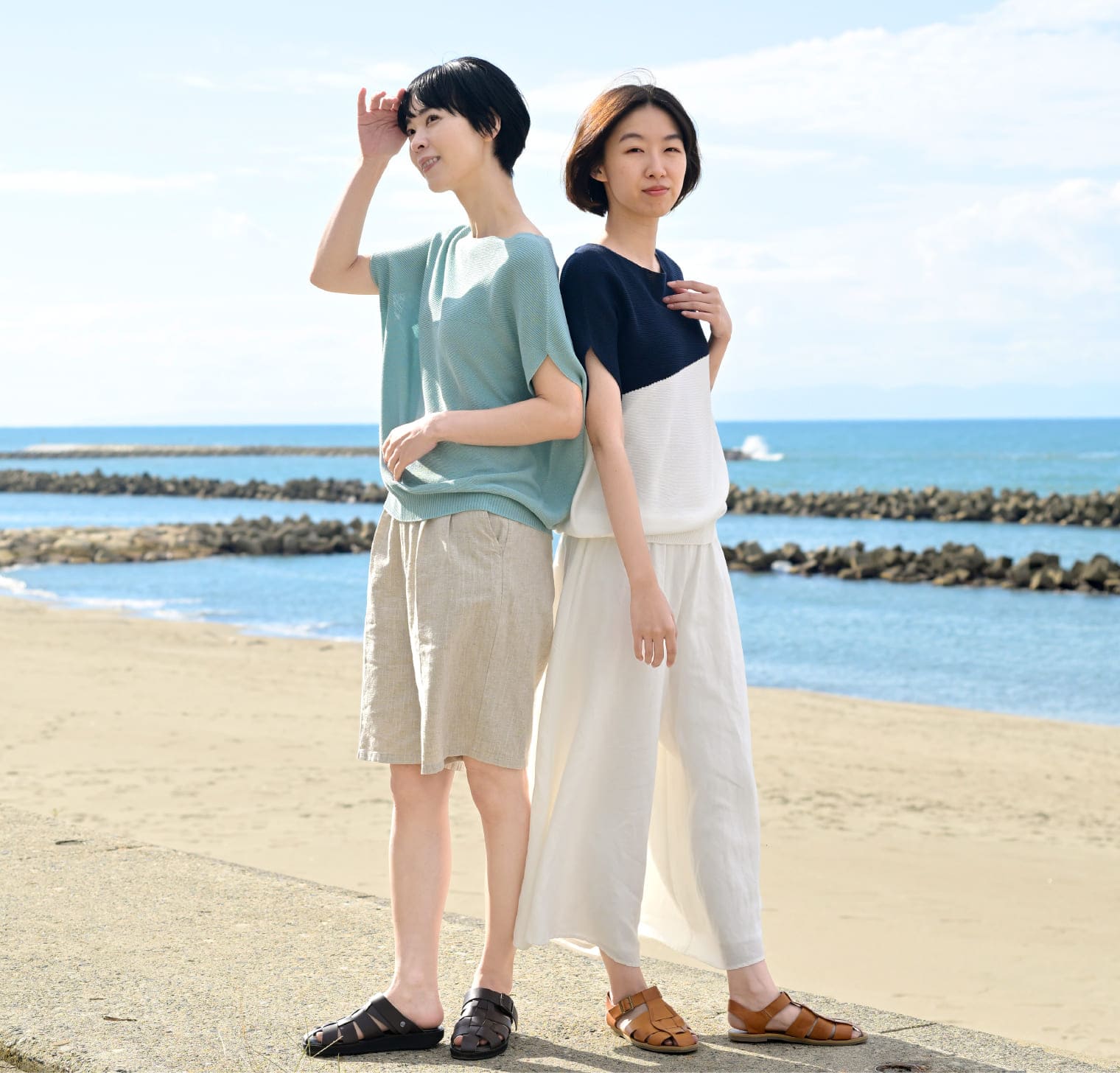 からだをつつむ 二の腕が気にならないプルオーバー 綿麻