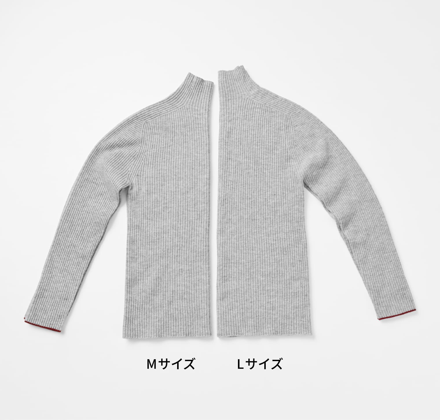 からだをつつむ / リブ編みプルオーバー ウールカシミヤ