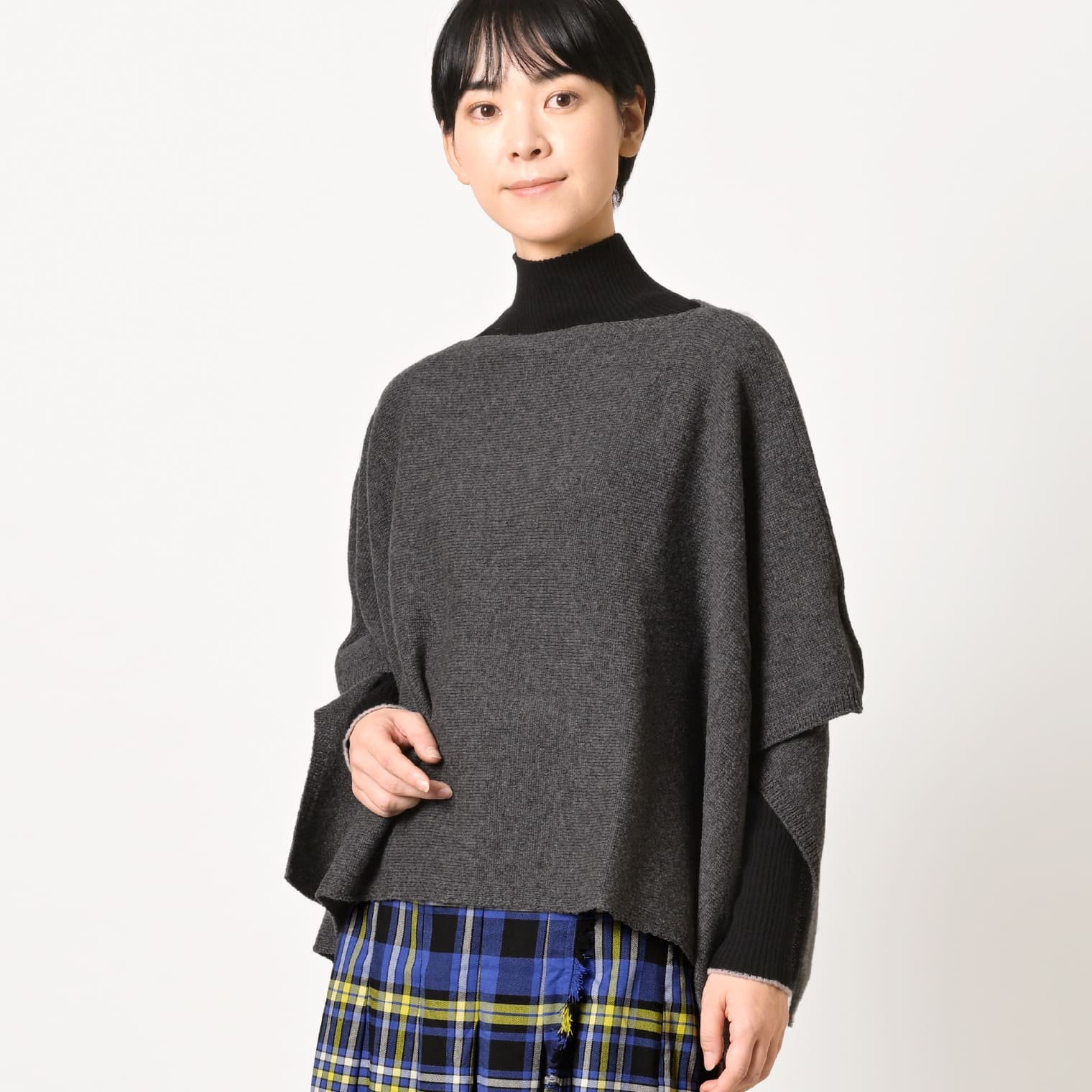 からだをつつむ / リブ編みプルオーバー ウールカシミヤ