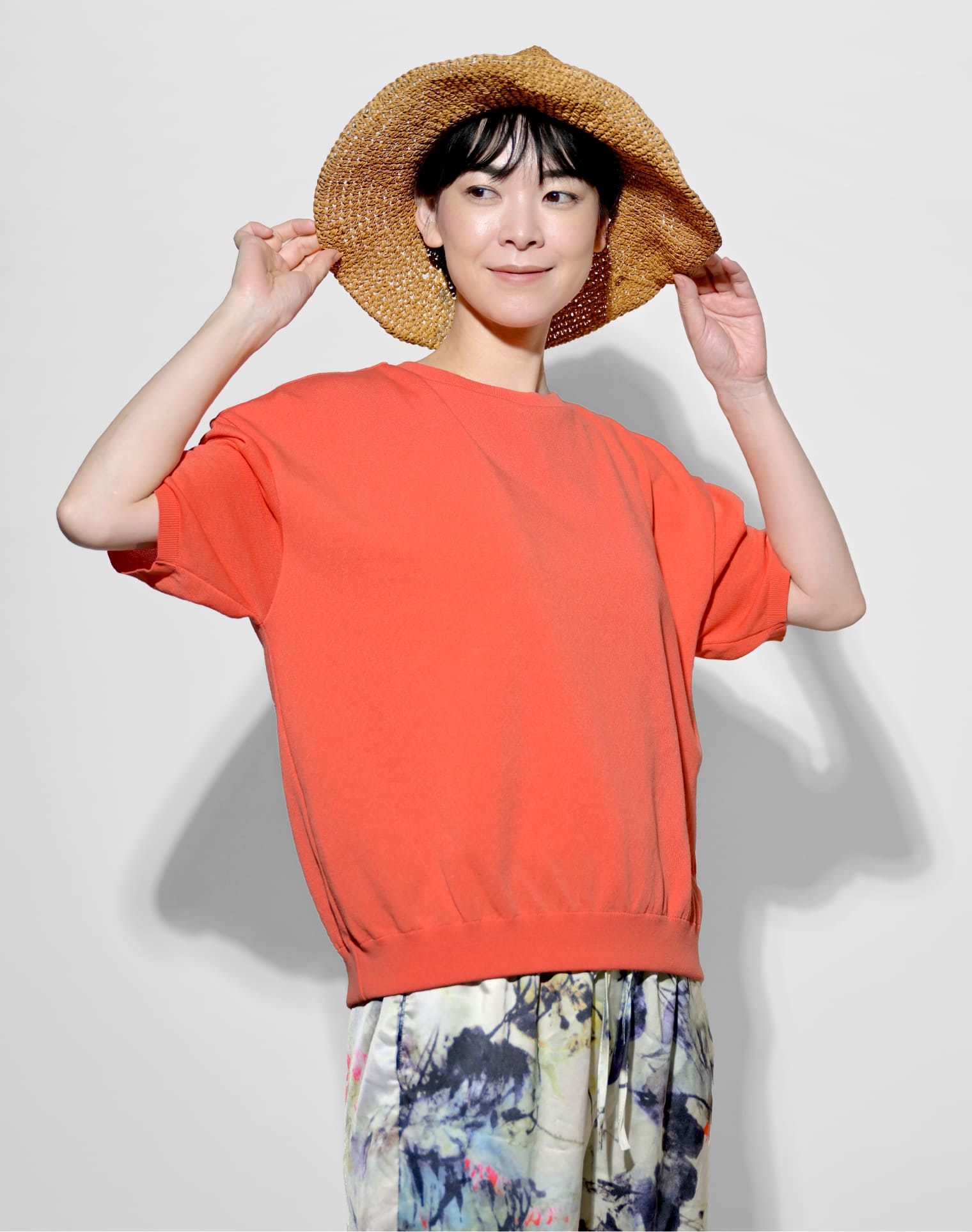 からだをつつむ / 洗えるさらりコットン ストレッチTシャツ