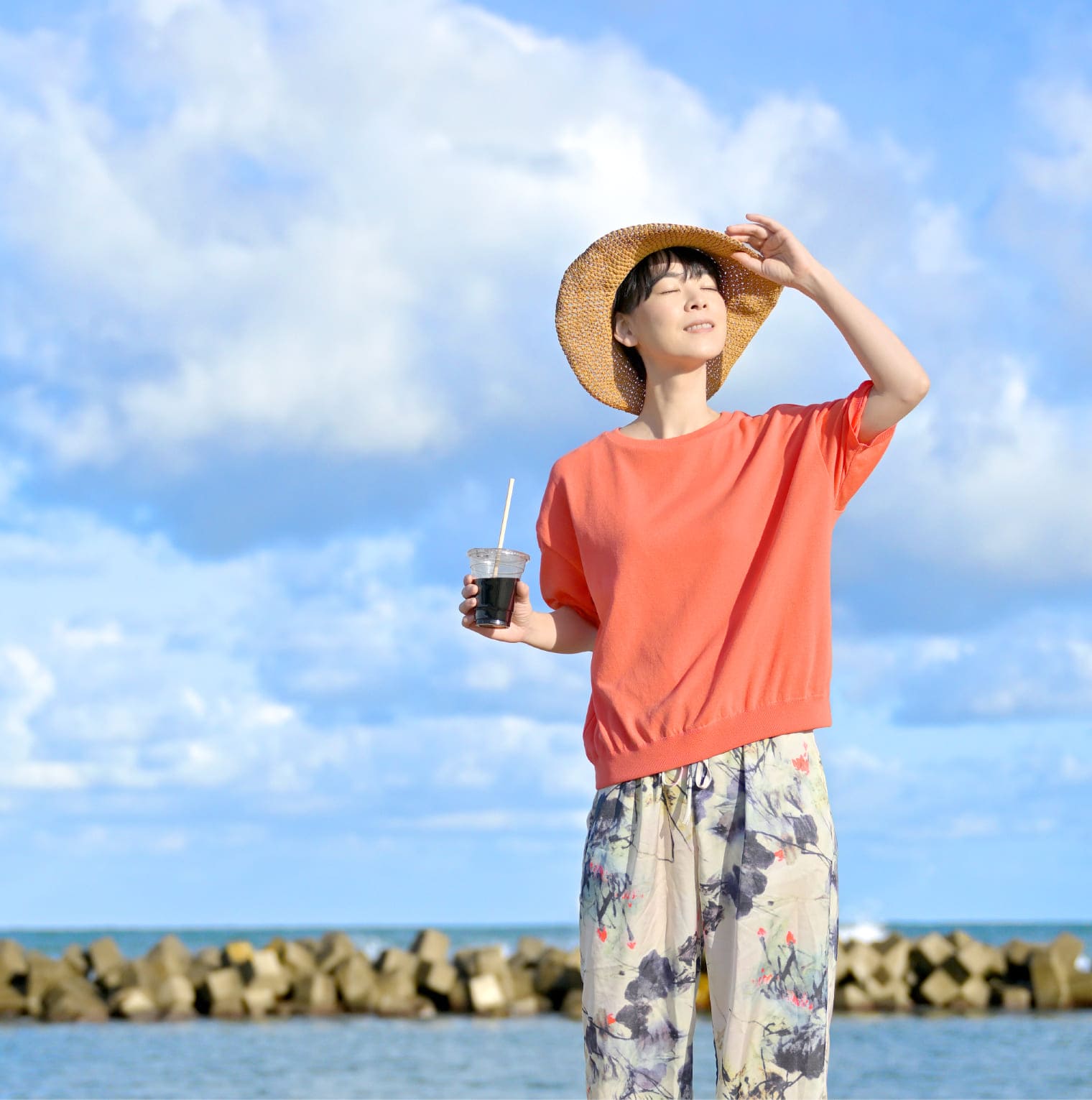 からだをつつむ / 洗えるさらりコットン ストレッチTシャツ