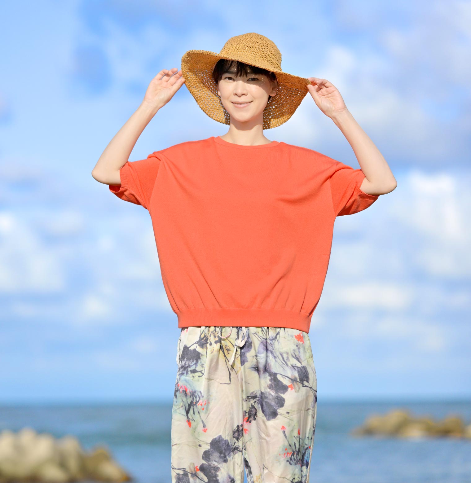 からだをつつむ / 洗えるさらりコットン ストレッチTシャツ