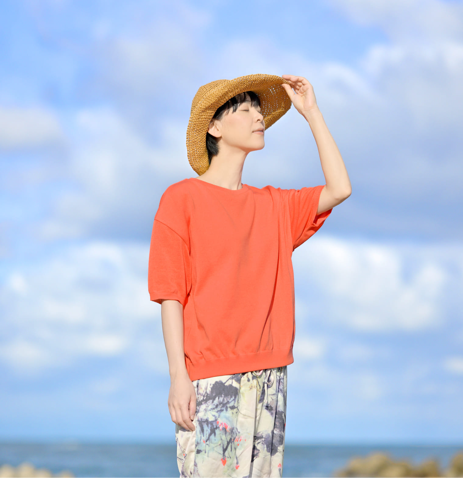 からだをつつむ / 洗えるさらりコットン ストレッチTシャツ