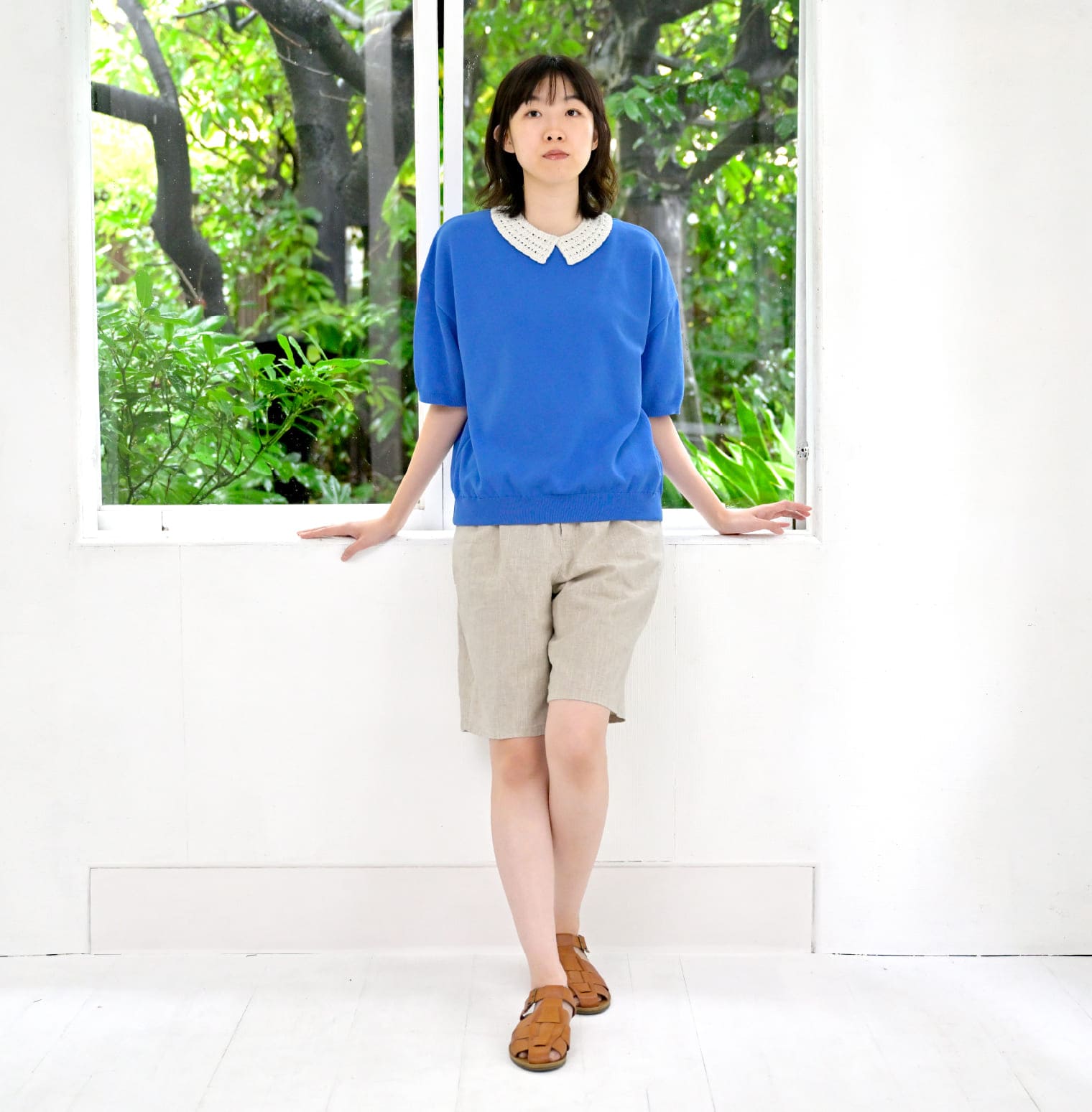 からだをつつむ / 洗えるさらりコットン ストレッチTシャツ