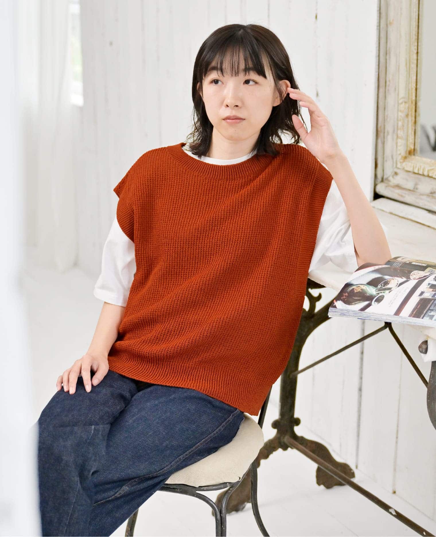 からだをつつむ / ゆったりベスト 洗える和紙