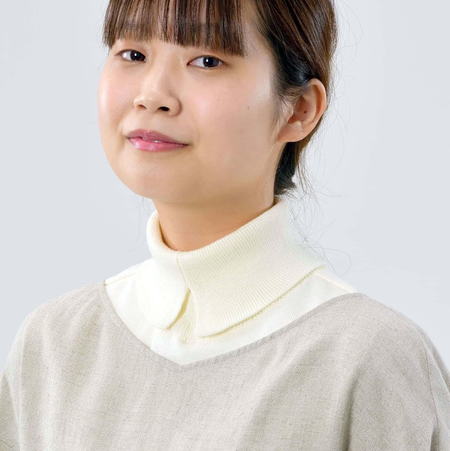 くびをつつむ つけ衿 オーガニックコットン