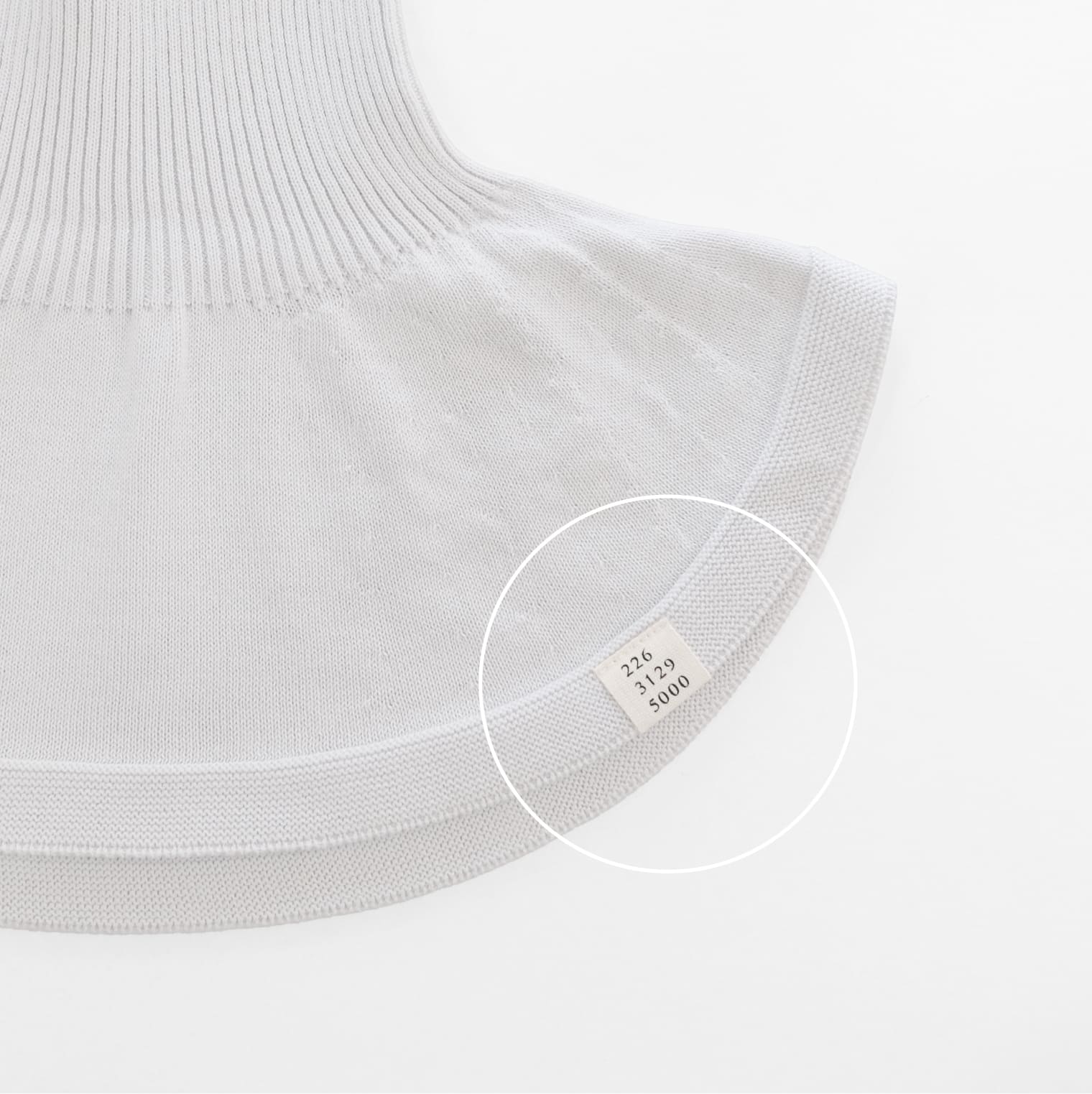 くびをつつむ つけ衿 オーガニックコットン