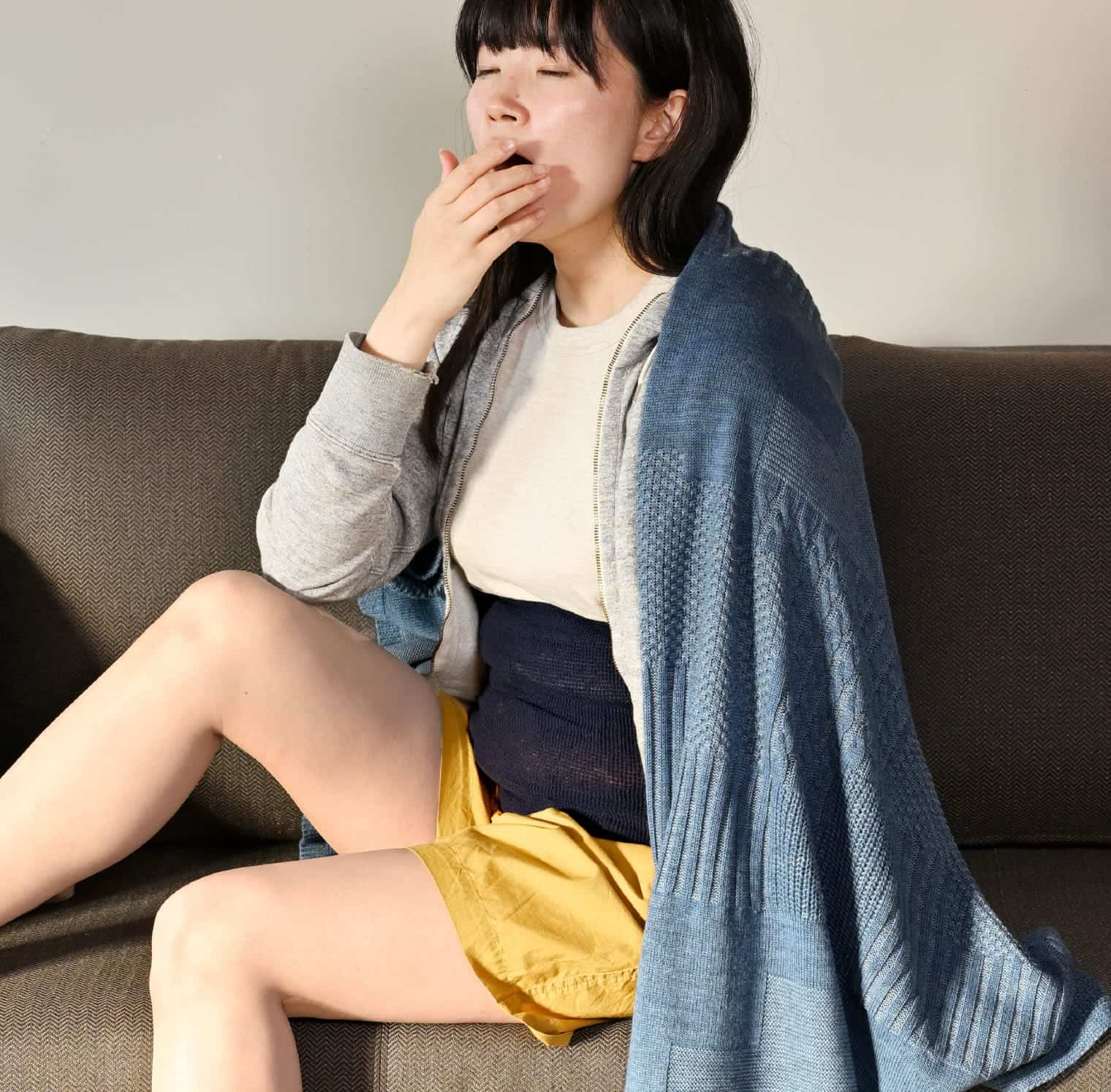 おなかをつつむ のびるニットハラマキ 夏の冷えとり