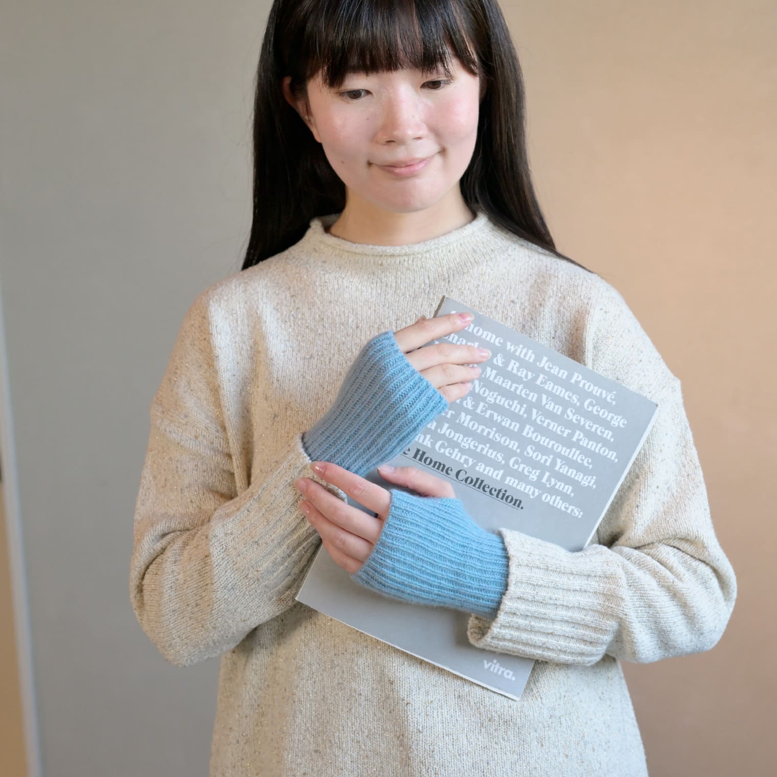 てをつつむ / 見せる袖口 手首ウォーマー カシミヤ100%