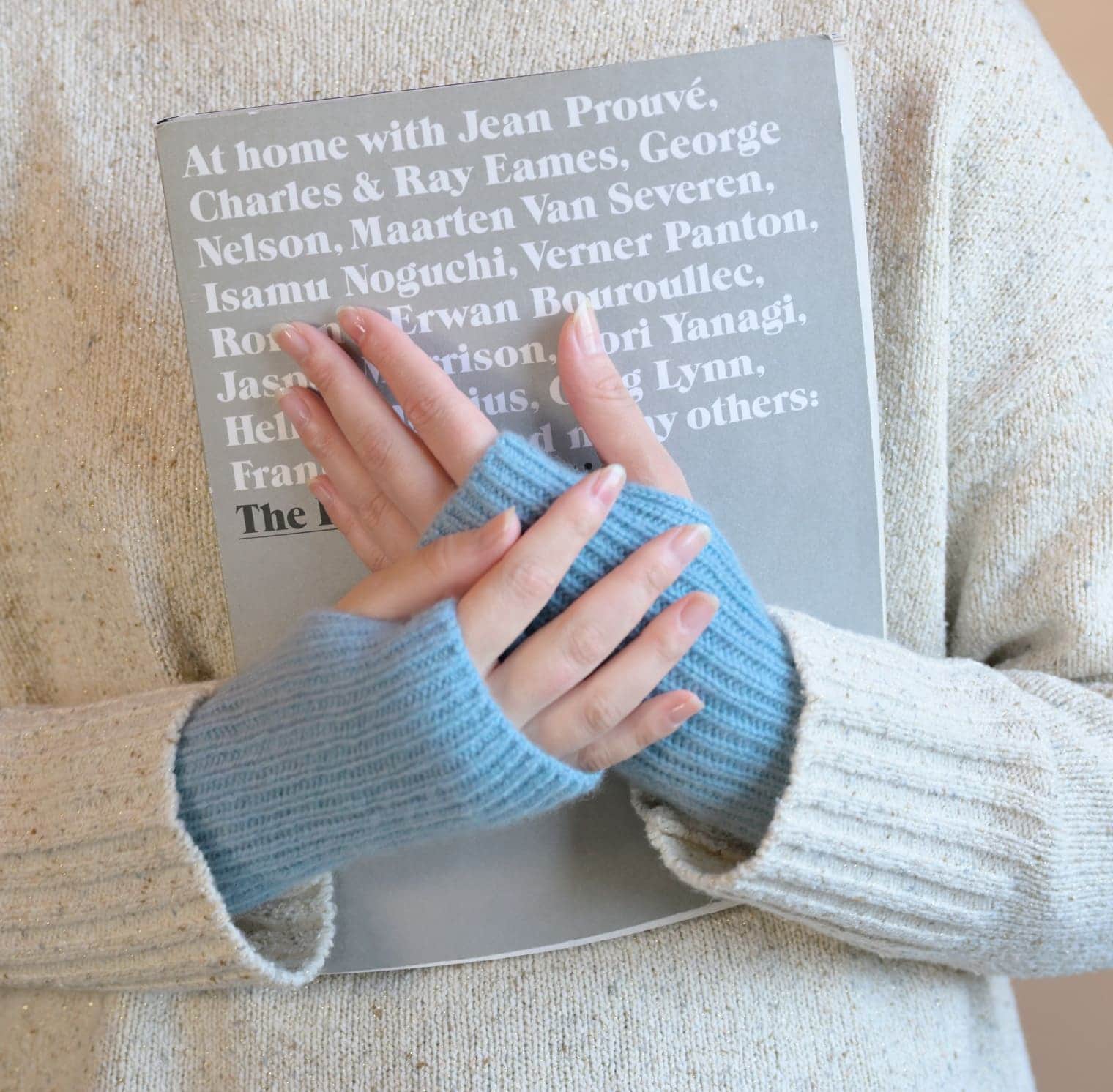 てをつつむ / 見せる袖口 手首ウォーマー カシミヤ100%