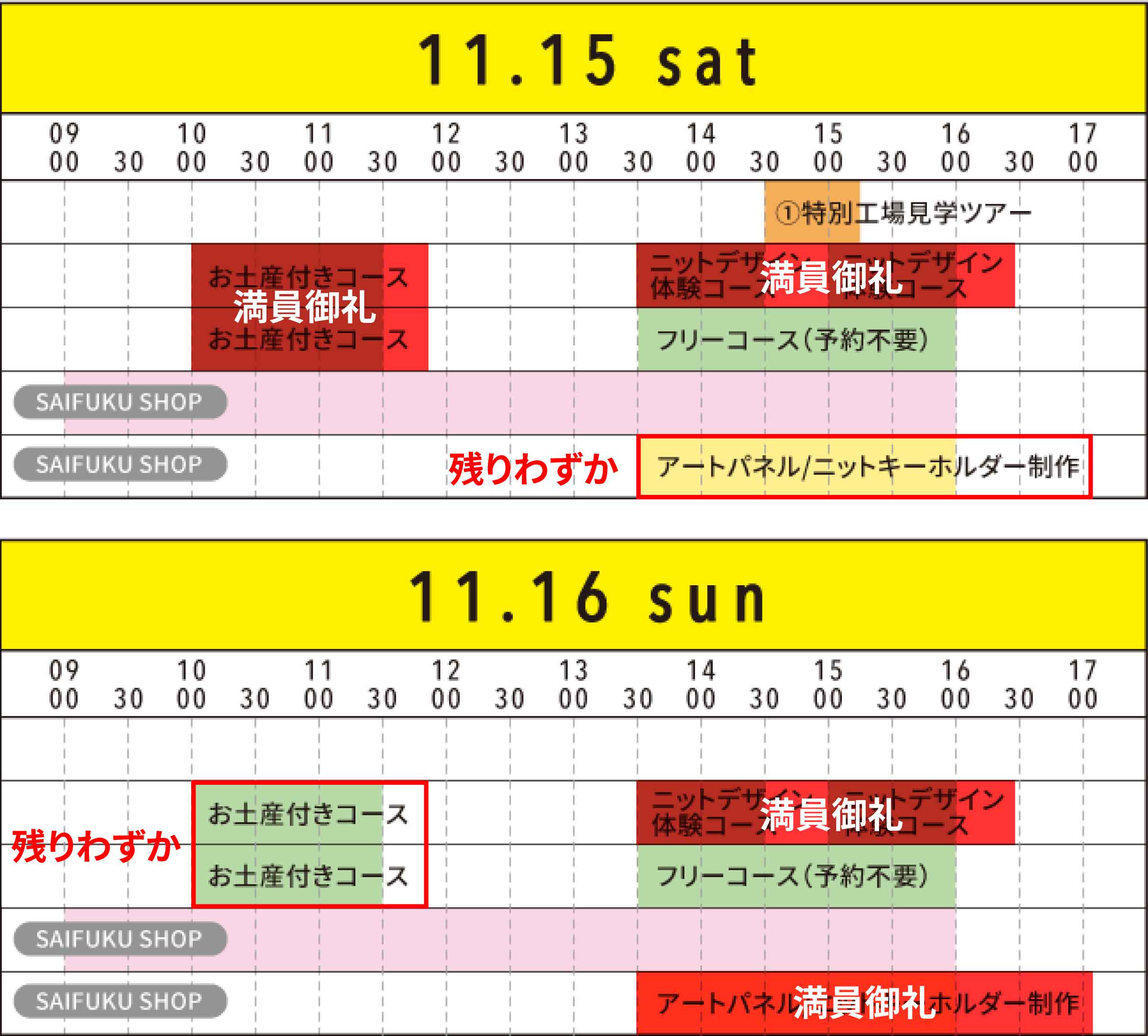 お土産付き!ニット工場見学