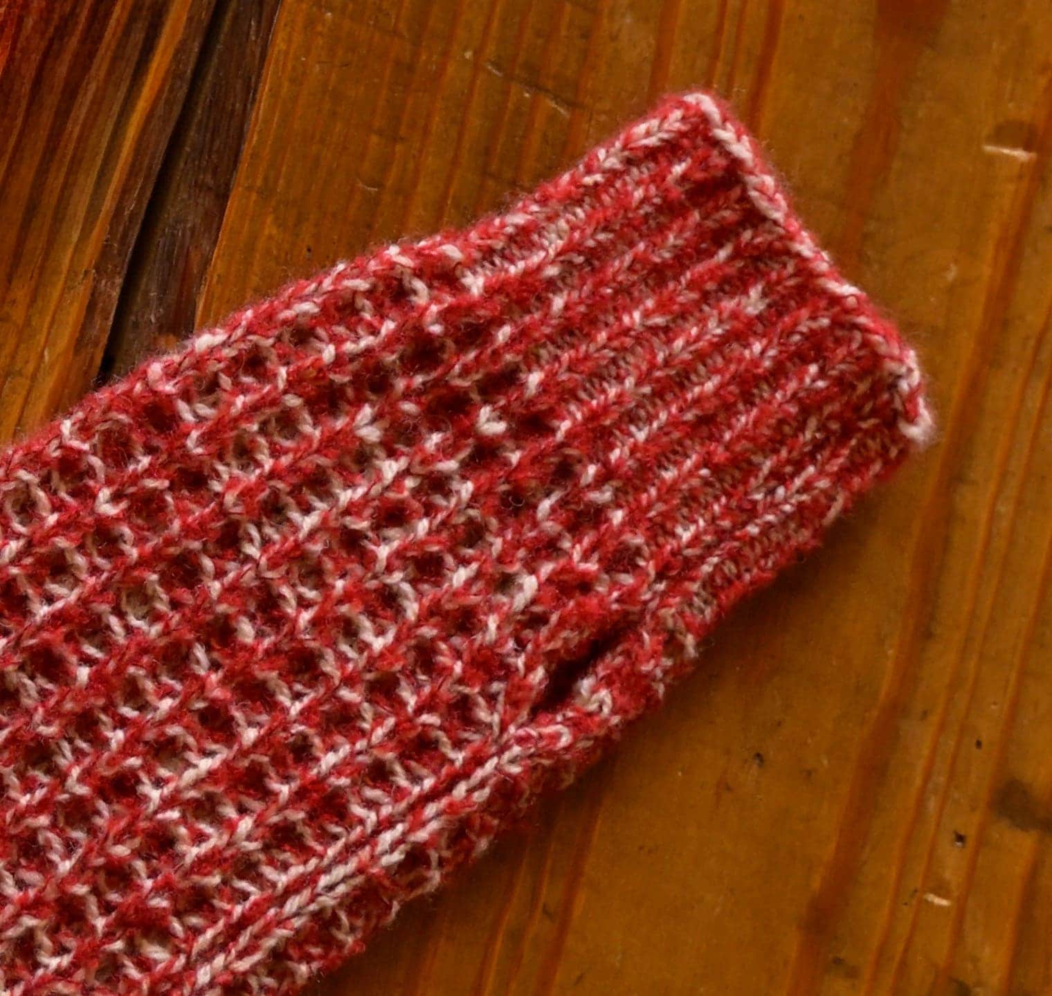 kote アームウォーマー ふくらみのある畦編み ウール