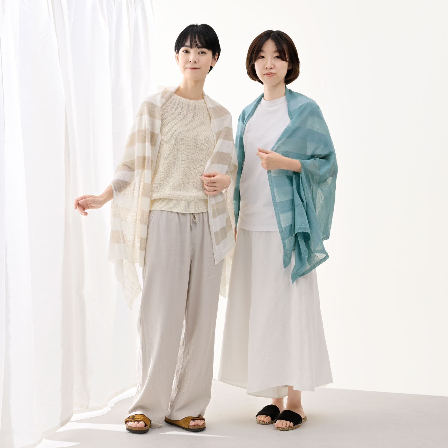 涼しい夏の麻 透けるボーダー | 公式 SAIFUKU サイフク 五泉