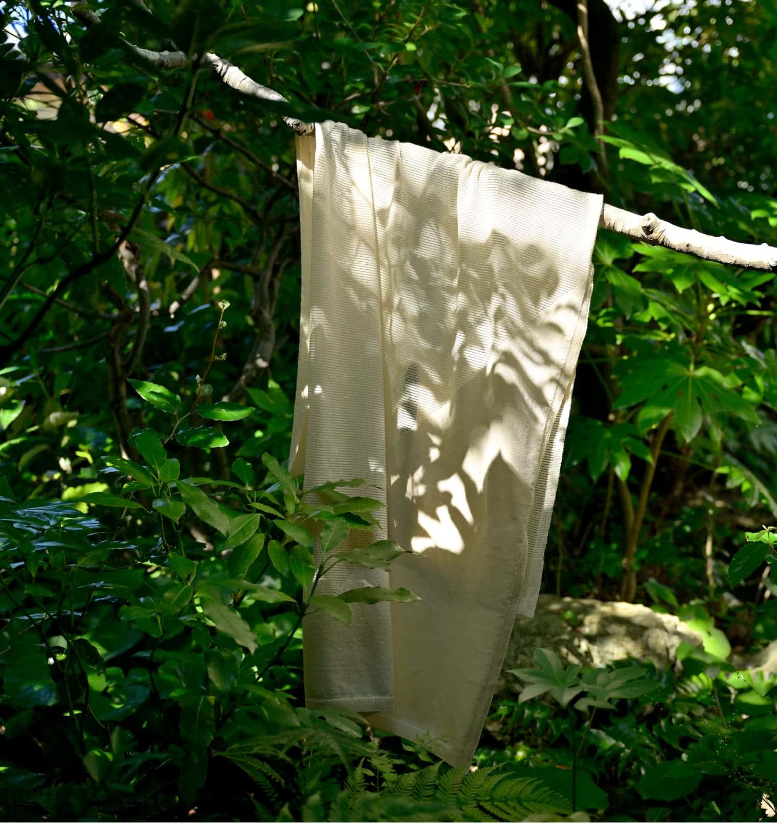 nico ストールポンチョ / 光やわらぎ風通す 雪国新潟のもみ殻和紙