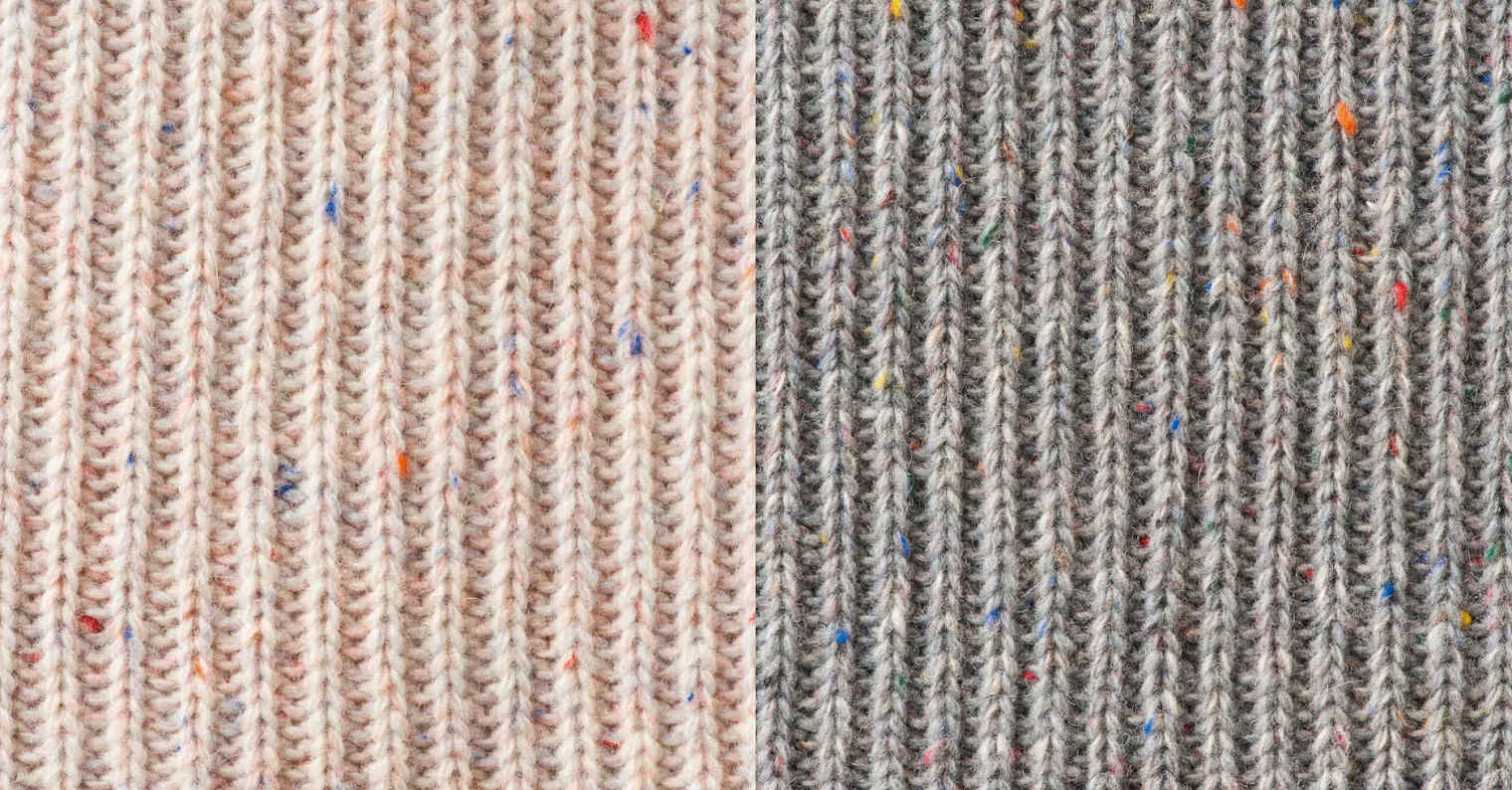 tate-L 羽織るポンチョ しっかり編んだ畦編み 取り外しできる雪ん子フード付き